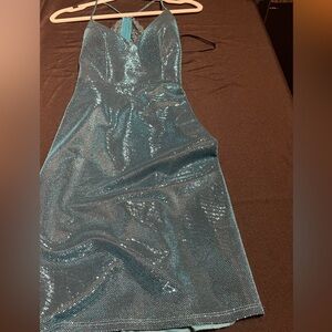 Elegant Teal Evening Dress